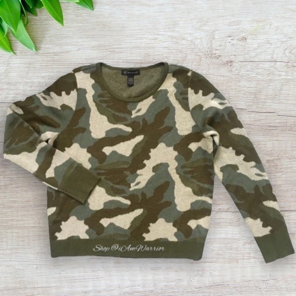 International Concepts NWT camo metallic crewneck sweater *shop@iamwarrior - Picture 5 of 11